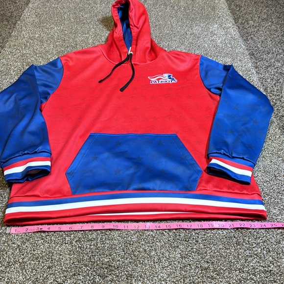 Custom Made New England Patriots Style Hoodie and Backpack Bundle. Both NWT. - Picture 3 of 13